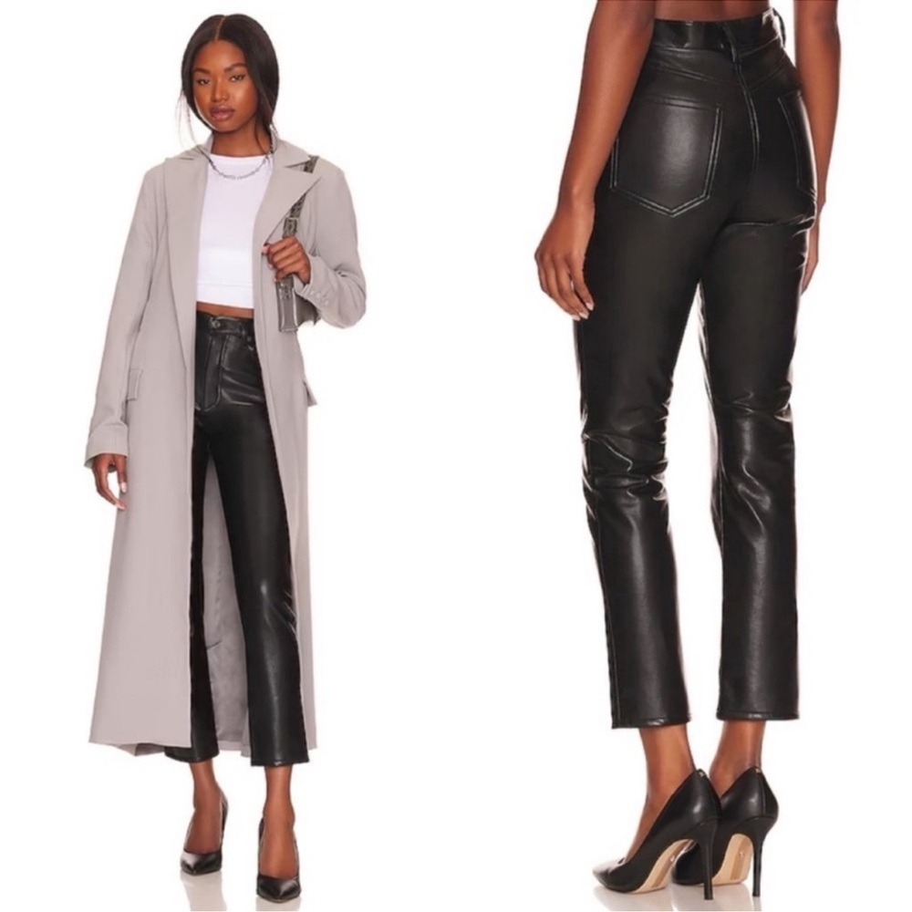 agolde leather riley long 24 long - Agolde Black Leather Pants - Agolde Long 0